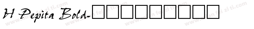 H Pepita Bold字体转换